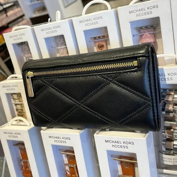 Michael Kors Jet Set Travel Large Trifold Vegan Leather Wallet 35S2GTVF3U - Picture 3 of 9